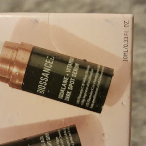 Biossance Vitamin C Serum Lactic Acid Resurfacing Night Serum Duo Travel Size - Picture 4 of 9